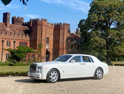 Rolls Royce Phantom wedding car by castle