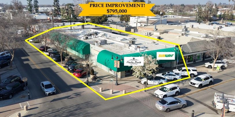 Commercial property for sale with a price improvement to $795,000.