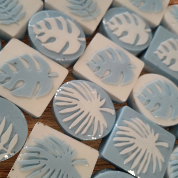 This was for a Just-because party, she asked for blue and white and a light clean scent. These were 