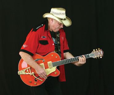 Musician playing guitar