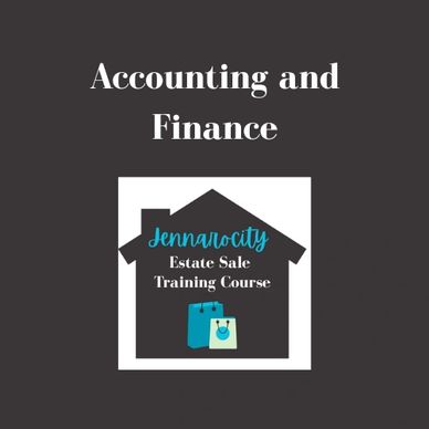 Unit of the estate sale training course: accounting and financing for an estate sale business