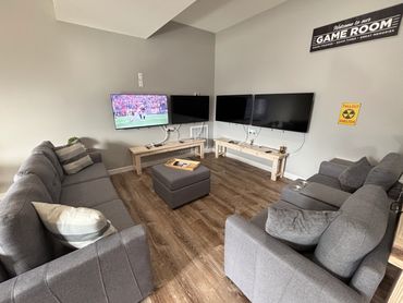 Lounge / game room.  Watch football while playing your favorite video games!