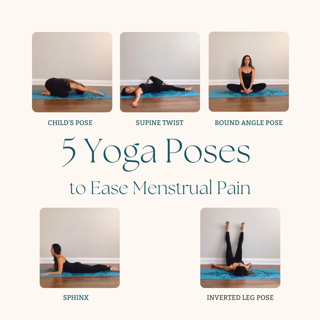 15 Min Period Yoga for Menstrual Cramps Relief (All Levels Yoga) 