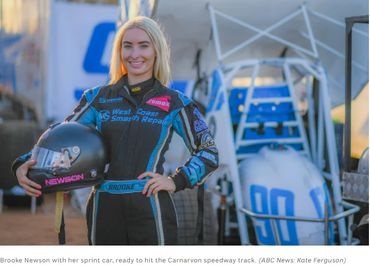 Brooke Newson Carnarvon Speedway State Title ABC News Interview