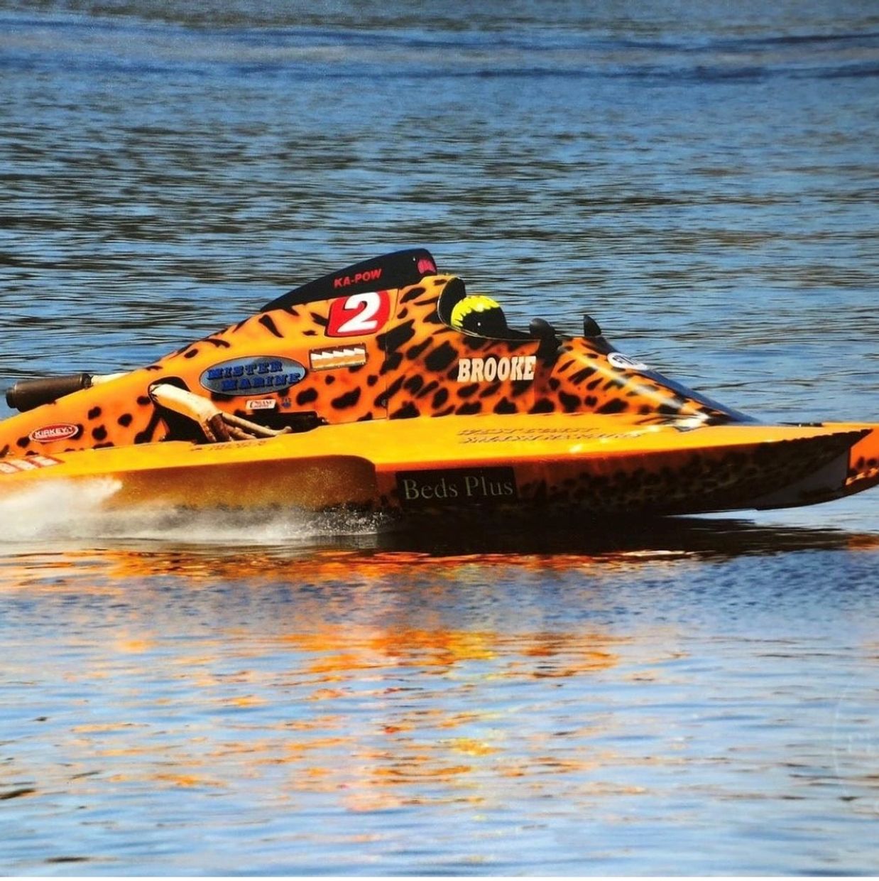 Brooke Newson in her 308HP Hydroplane Speed Boat at Burswood