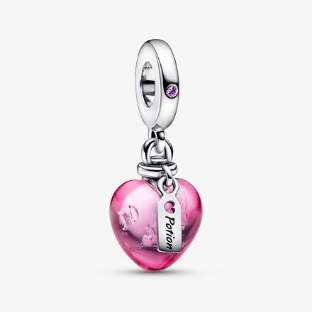 792509c01 Love Potion Murano Pink Glass Heart
