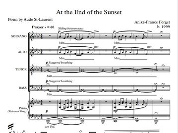 Cover image of composition At the End of the Sunset
