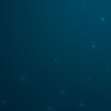 Dark blue background with faint glowing network nodes and lines.