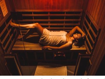 Infrared sauna, chromatherapy, red light therapy, sweat, detox, weight loss