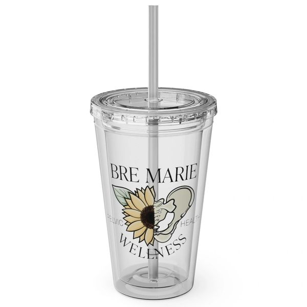 Bre Marie Wellness - Tumbler with Straw, 16oz