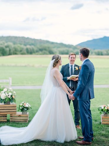 Couple wedding Boyden Farm, Cambridge Vermont