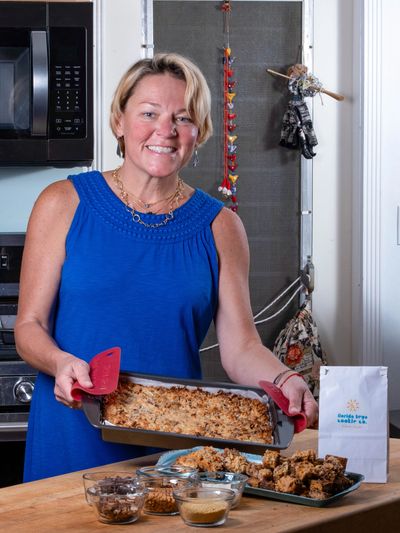 Stephanie Scuderi with her famous paradise bars.