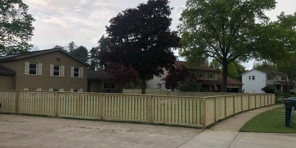 Wood fencing, newly installed, can make your property look great