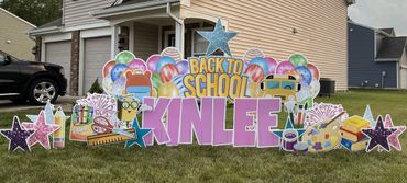 Back to School Yard Sign Indianapolis and Greenwood