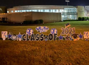 Class of 2021 Graduation Yard Sign at Franklin Central High School