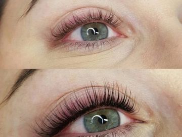 lash lift and tint