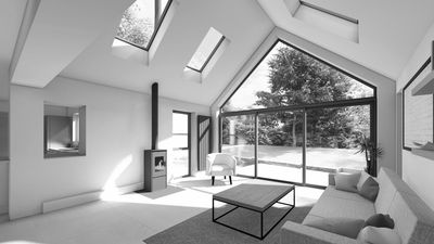 Internal vaulted space of extension