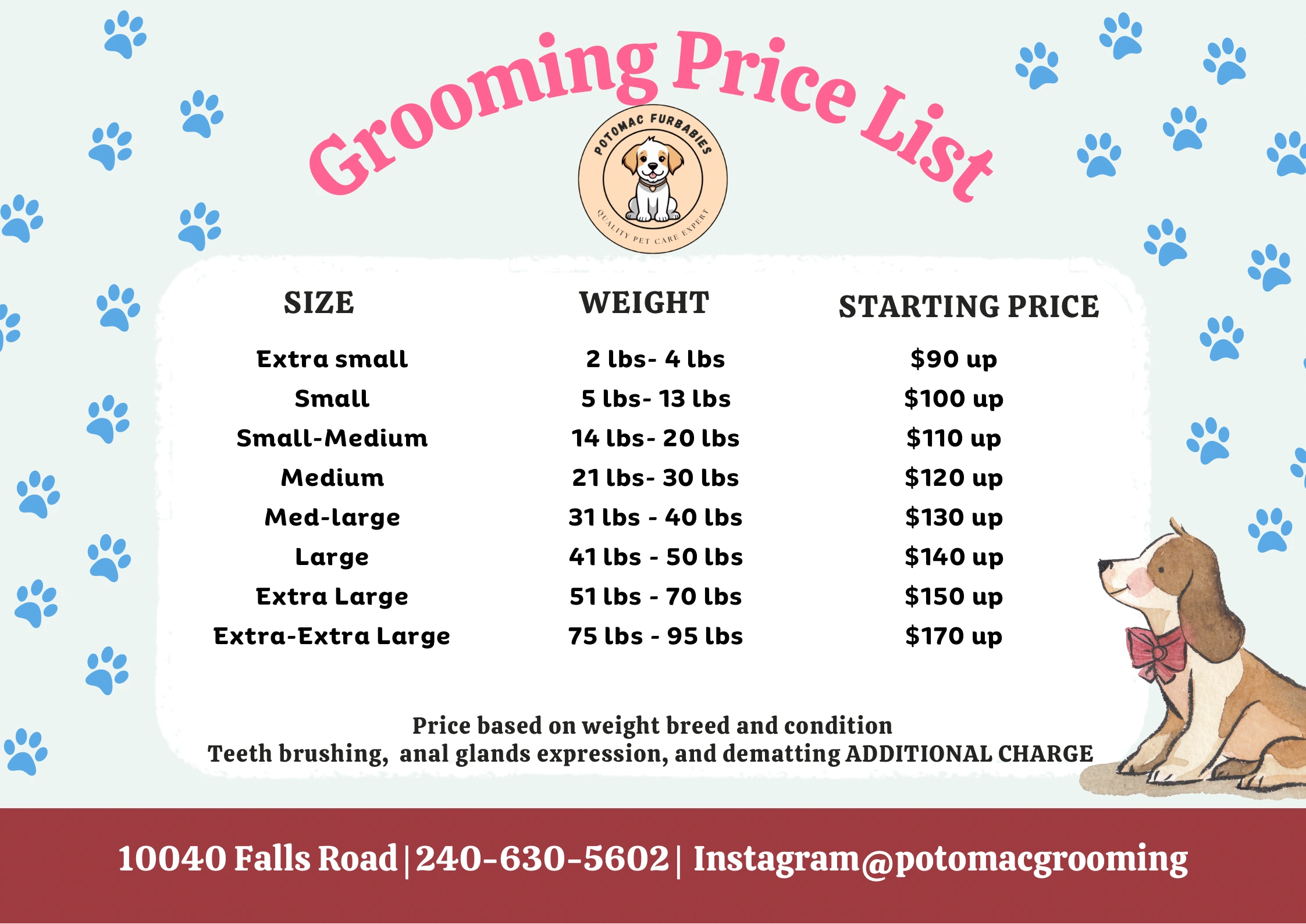 Potomac Grooming