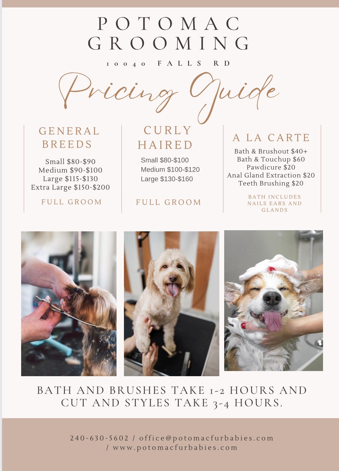 GROOMING RATES