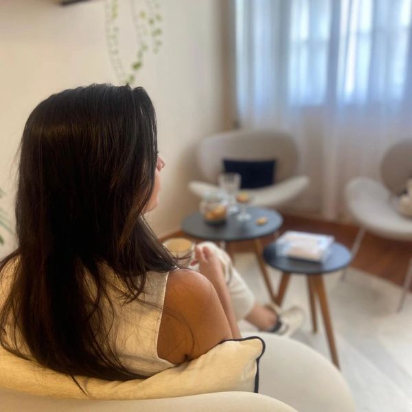 Paciente em atendimento psicológico