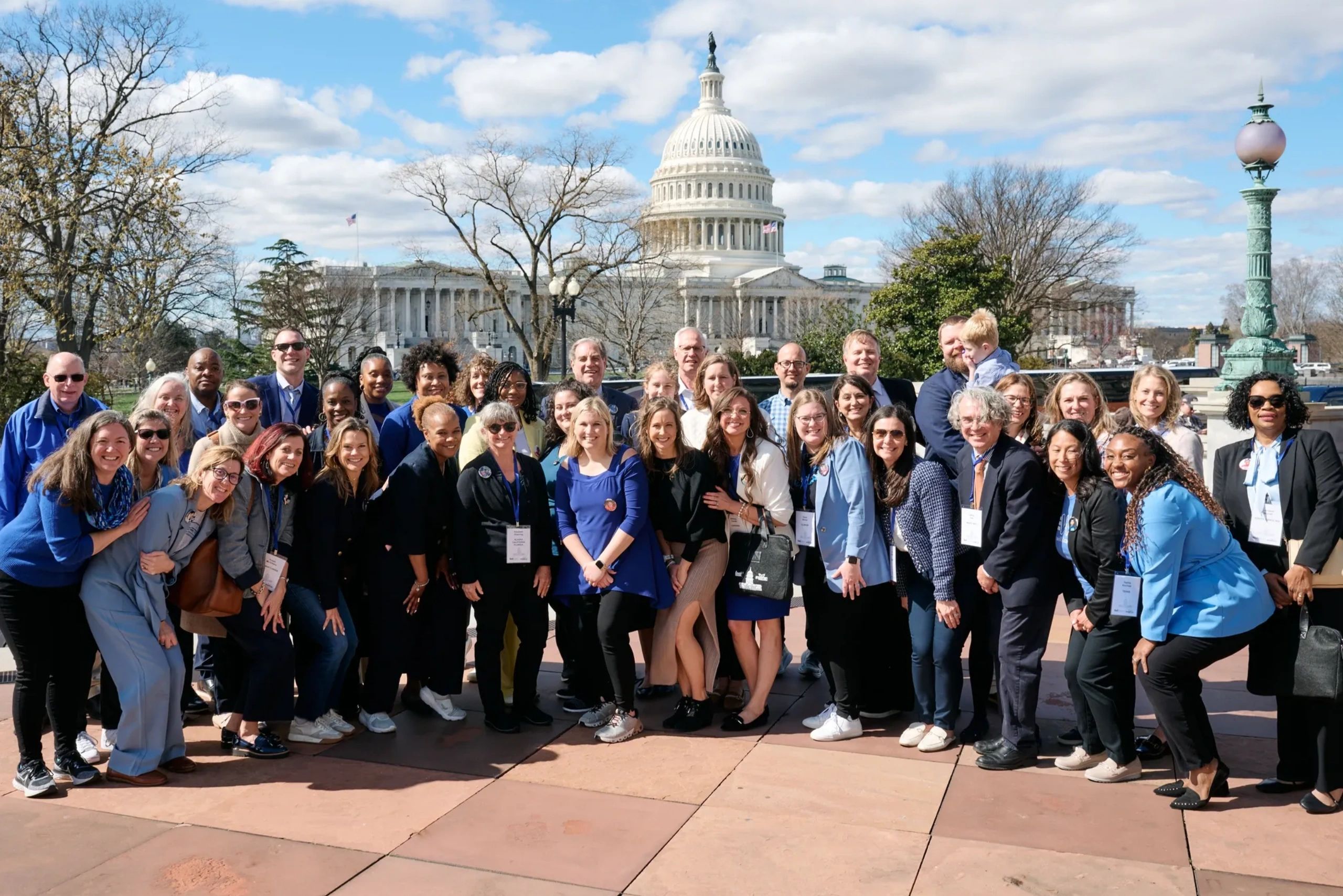 A group photo of Angelman syndrome advocates in Washington, DC