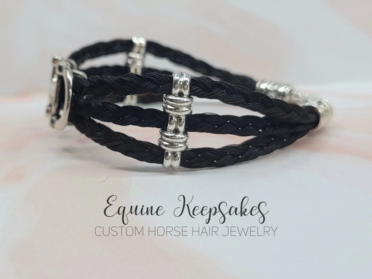 Equine Keepsakes - Horse Hair Bracelet, Horse Hair Jewelry