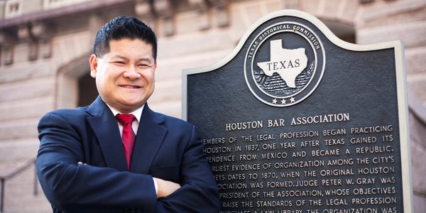 Experienced Houston Defense Attorney Jason Luong at the Houston Bar Association.