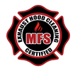 MFS Certified Exhaust Hood Cleaning logo with a flame symbol.