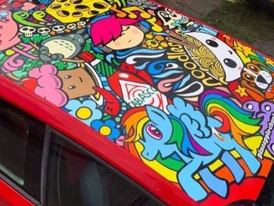 car vinyl roof design