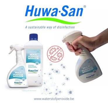 elektrostatisch desinfectietoestel espraygun E-SprayGun espray Huwa-San ontsmettingsmiddel 