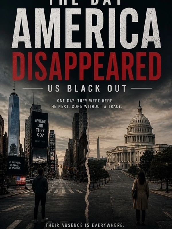 Movie poster for 'The Day America Disappeared' showing empty iconic US landmarks.