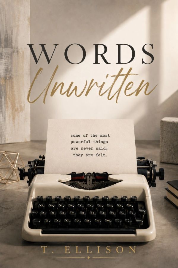 Typewriter with a quote about powerful feelings.