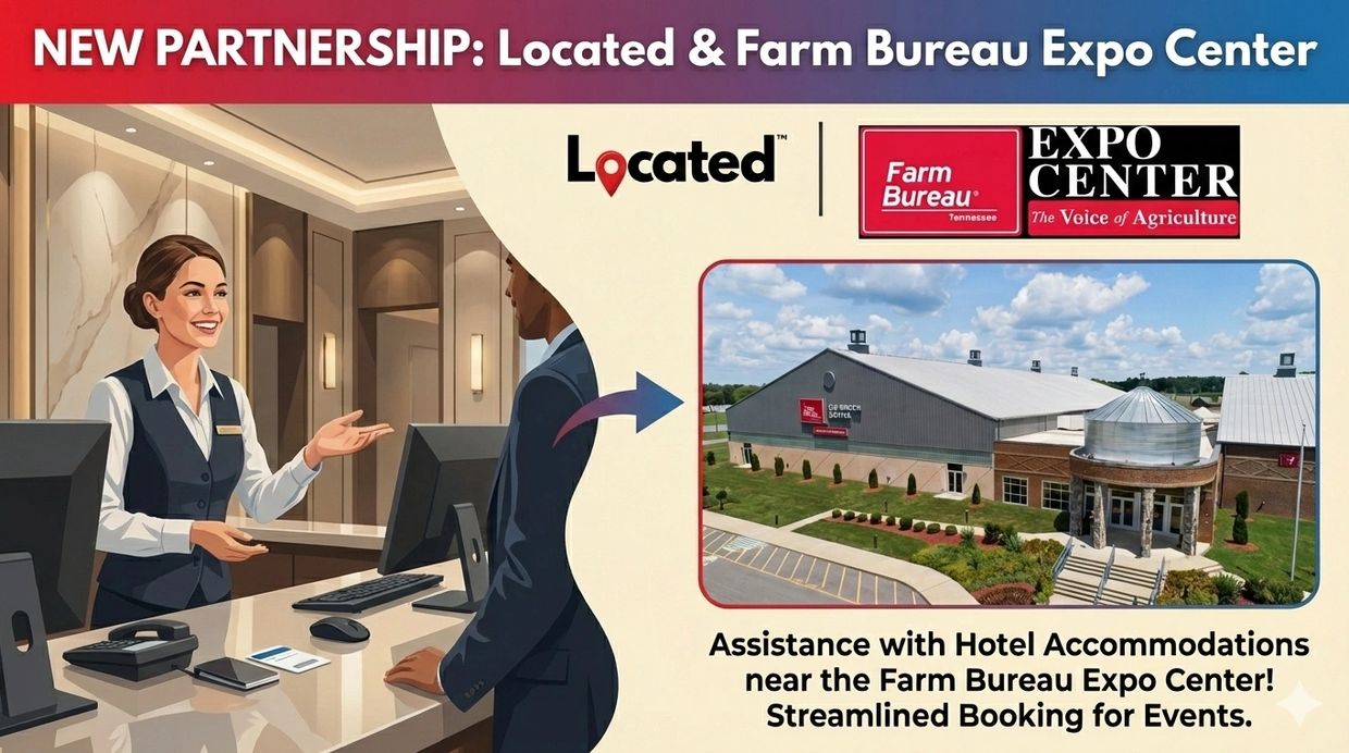 New partnership for streamlined hotel bookings near Farm Bureau Expo Center.