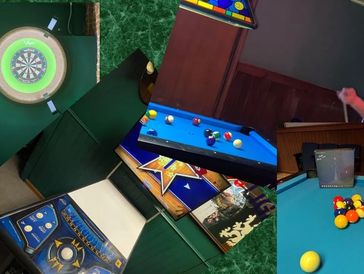 Popular Pub Games - Diamon Pool Tables, Scolia Steel Tip Darts, Silver Strike Bowling