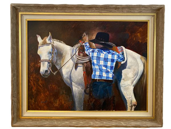 Oil painting on wood panel by Tom DARRH
Frame size 50 x 40
Painting size 40x30
Asking price $12,000
