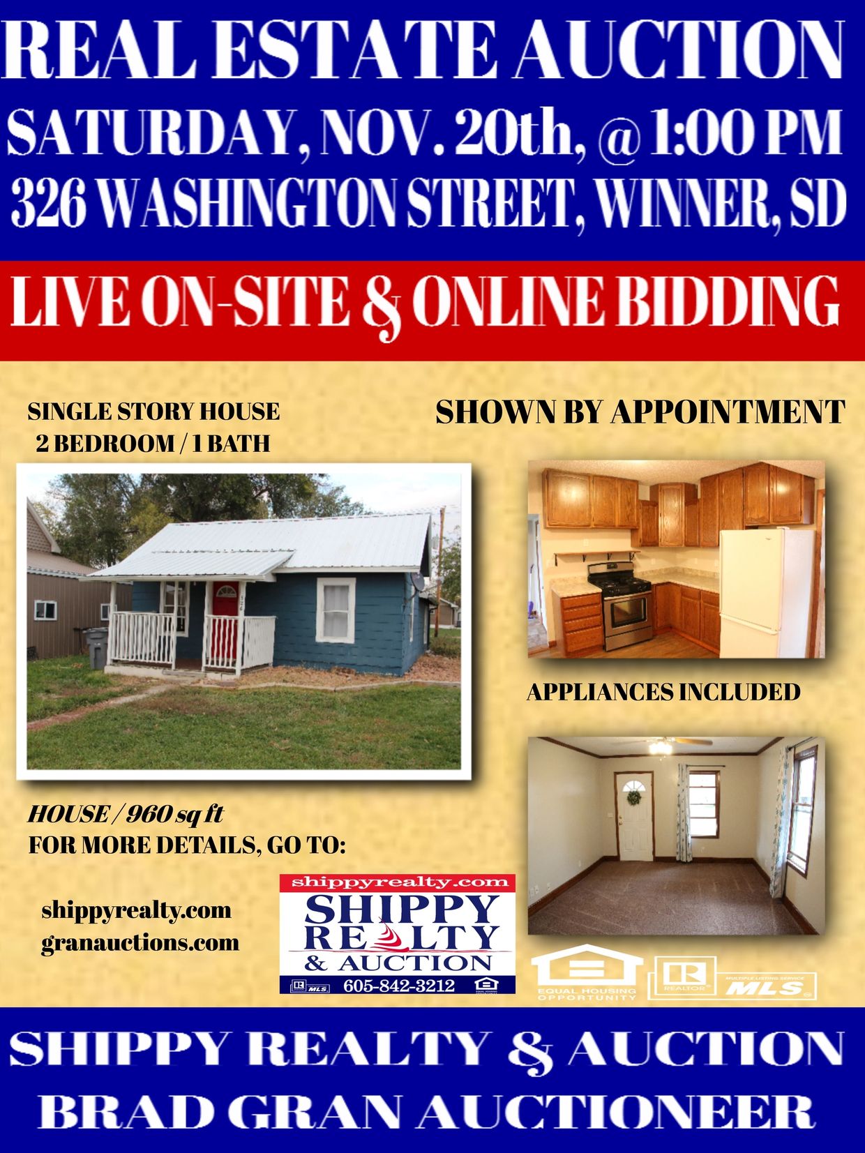 Residential Real Estate Listings | Gran Auction Service in Winner, South  Dakota