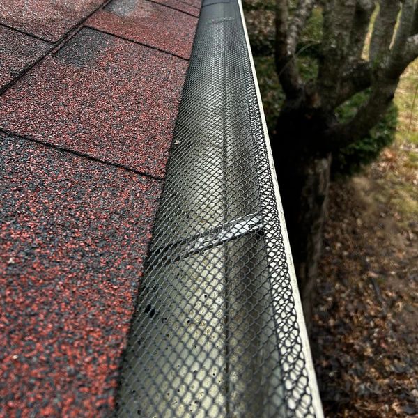 Installed gutter guards after professional installation in Springfield Missouri