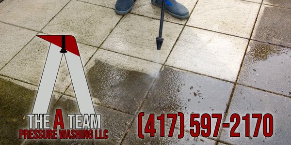 The A Team Pressure Washing professional concrete cleaning