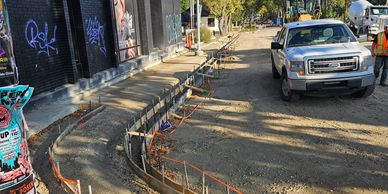 Diamond Built Construction - Sidewalk Formwork