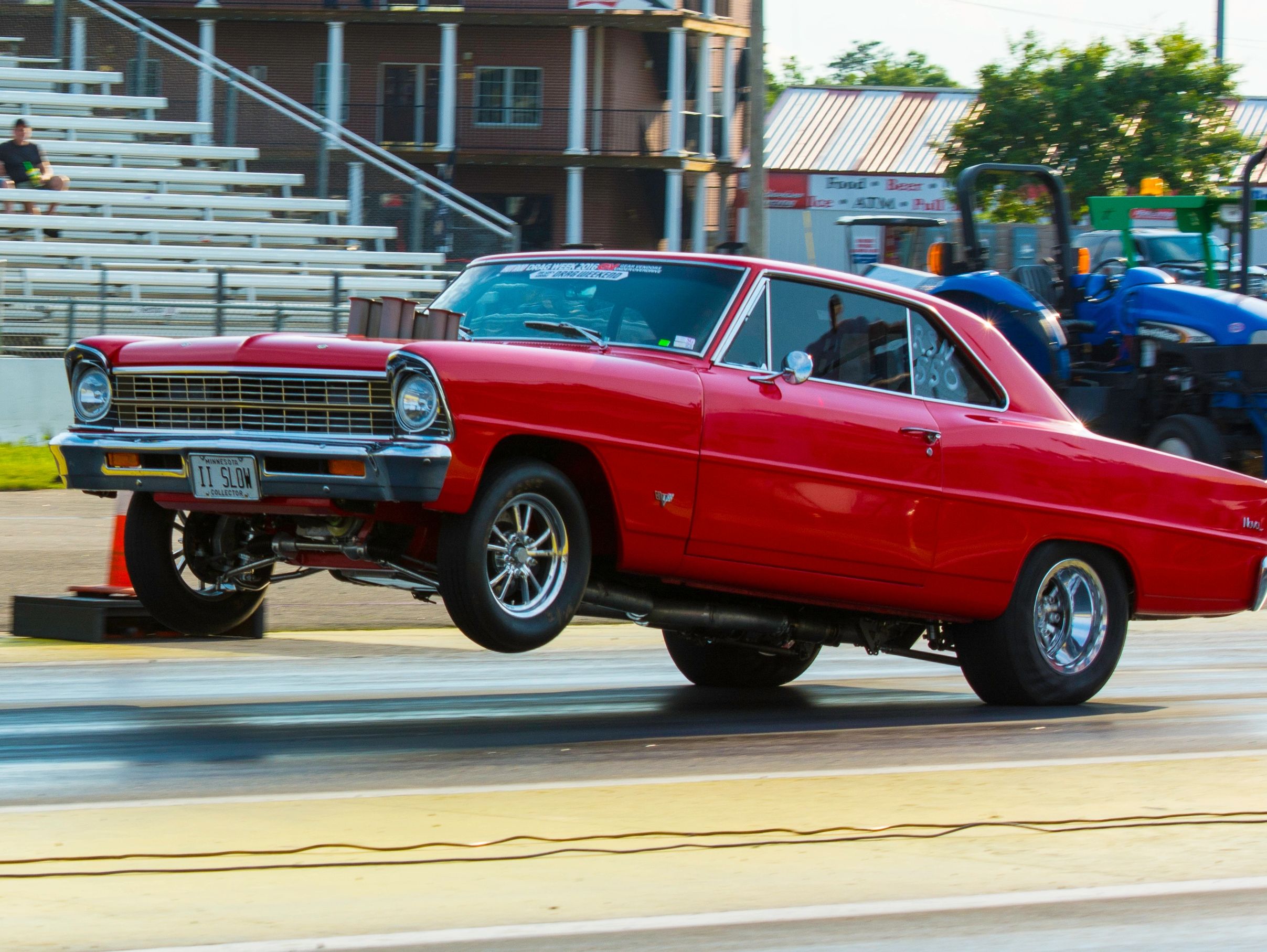 Joshua Norris hangs the hoops in his killer 1967 Nova. Hilborn EFI injected SBC on E85 tuned by Star
