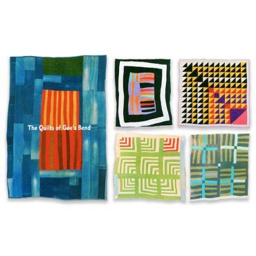 Five colorful abstract quilts from Gee's Bend.
