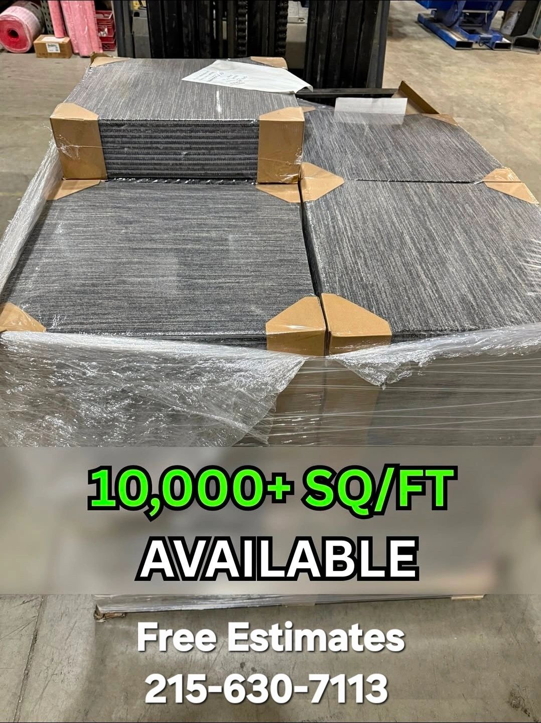 CARPET TILE
COMMERCIAL GLUEDOWN 
$3.30 Sq.Ft 
Includes ; 
Materials & Professional Installation 