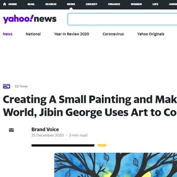 jibin george, artforgoodcause, art for good cause