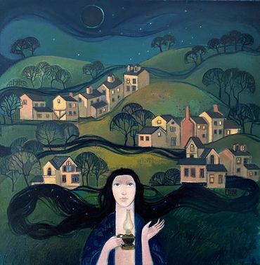 The Nightfall
Oil on Canvas
14"x14