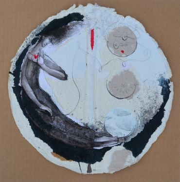The Key of My Heart 2
Handmade Paper/ Collage