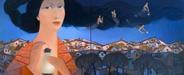 The Night is Young
Oil on Canvas
20"x 48"