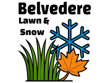 Our logo, some growing grass, a snowflake and a leaf