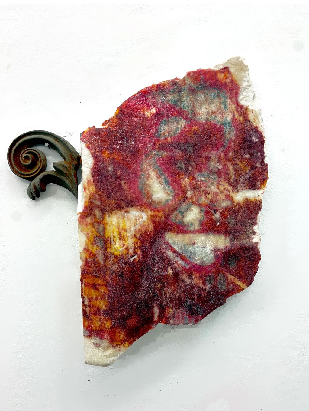 " The Truest Believer"
Ink,Pencil.Pastel,Resin.Bronze, Salt on Marble 