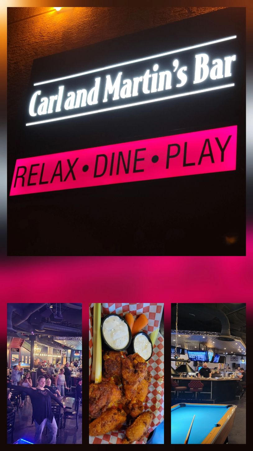 collage of images of Las Vegas Karaoke Fans hosting karaoke at Carl & Martin's in Henderson NV 2025