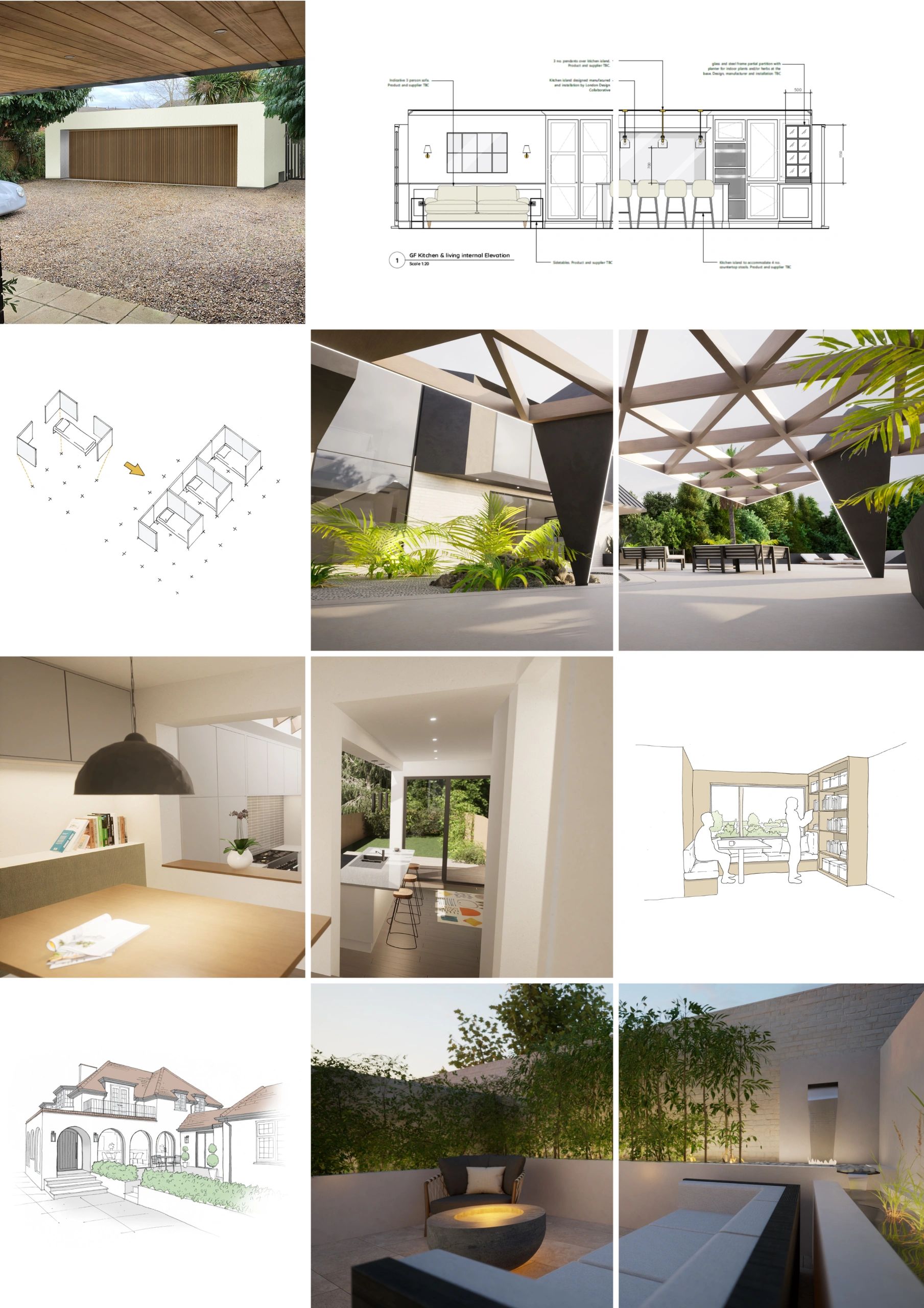 Interior design and architecture drawings Windsor and Wimbledon
